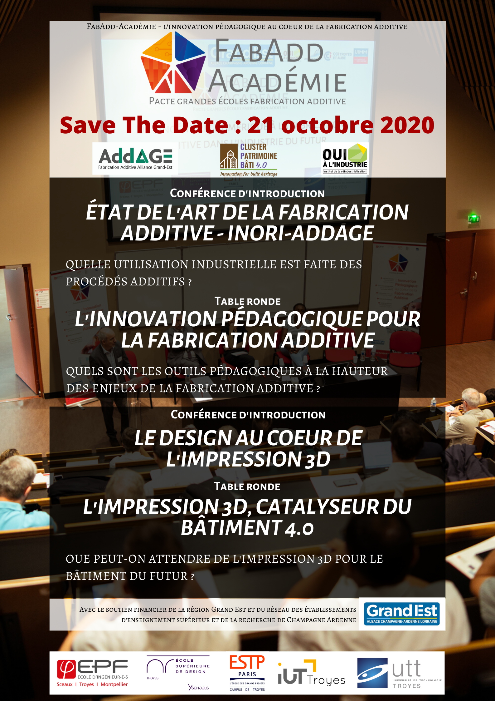 affiche Save the date 21 octobre